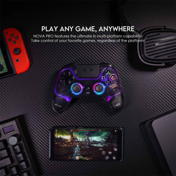 Joypad wireless Fantech WGP14V2 NOVA PRO multiplatform RGB crni - G214902