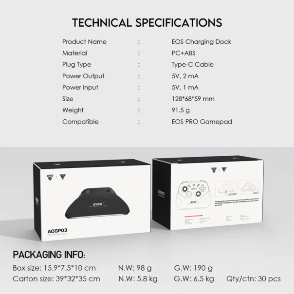 Joypad wireless charging dock Fantech ACGP03 WGP15 compatibile crni - G214348