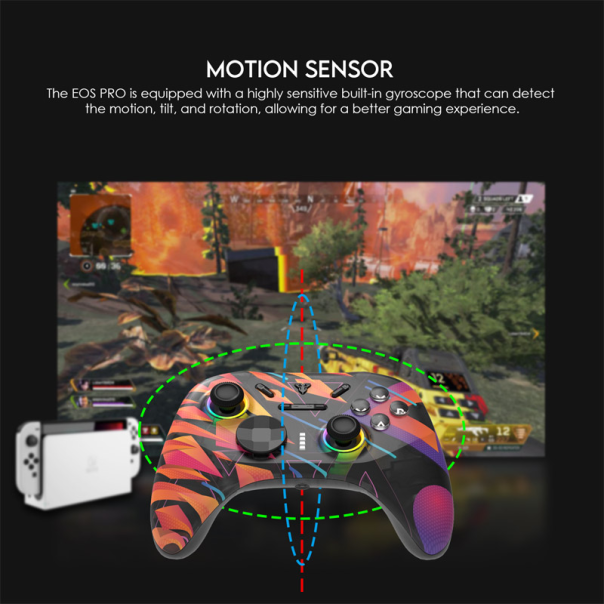 Joypad wireless Fantech WGP15 EOS PRO multiplatform RGB rinbow - G213463