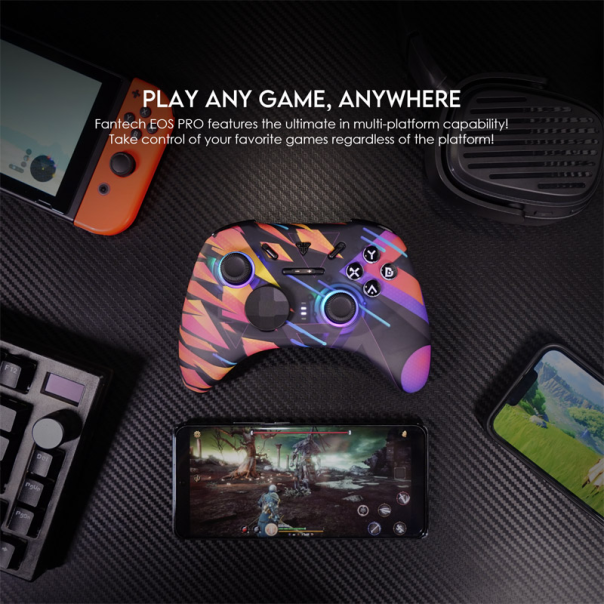 Joypad wireless Fantech WGP15 EOS PRO multiplatform RGB rinbow - G213463