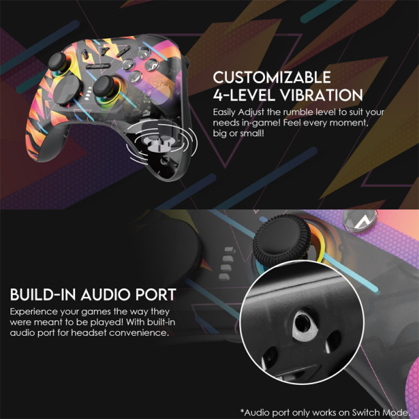 Joypad wireless Fantech WGP15 EOS PRO multiplatform RGB rinbow - G213463