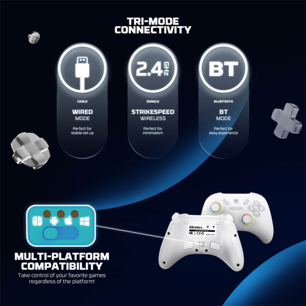 Joypad wireless Fantech WGP15V2 EOS PRO II multiplatform RGB beli - G222345
