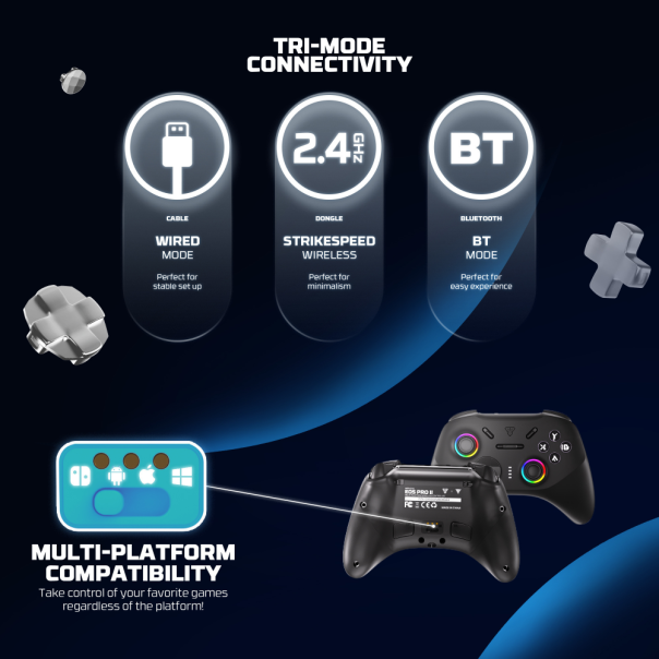 Joypad wireless Fantech WGP15V2 EOS PRO II multiplatform RGB crni - 224150-1