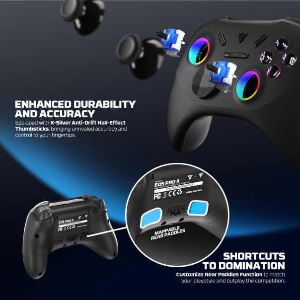 Joypad wireless Fantech WGP15V2 EOS PRO II multiplatform RGB crni - 224150-1