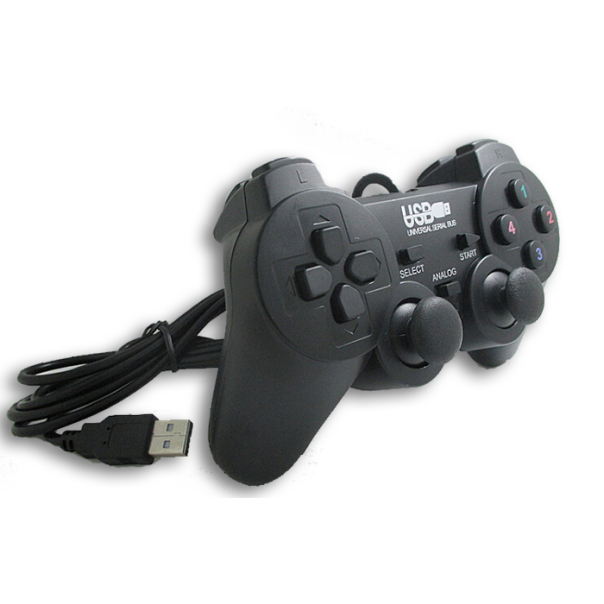 Joystick PC USB 208 dual shock crni - 006704