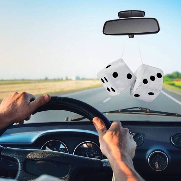 SUMEX Privezak kockice belo-crne velike - JUMBO30