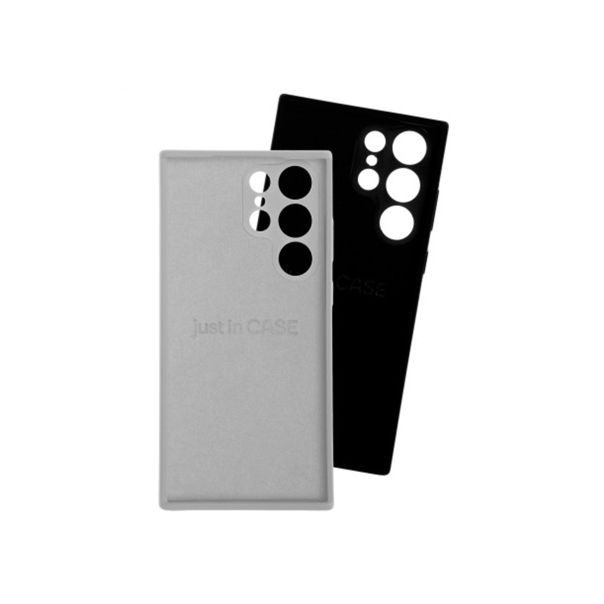 JUST IN CASE 2u1 Extra case MIX za S23 ULTRA, crna/siva - MIXPL218BK