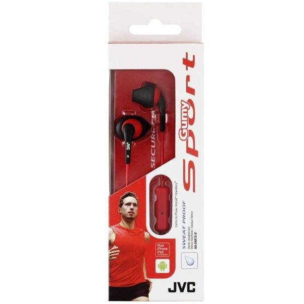 JVC Slušalice za telefon HA-ENR15-BRE, crna/crvena - 14616