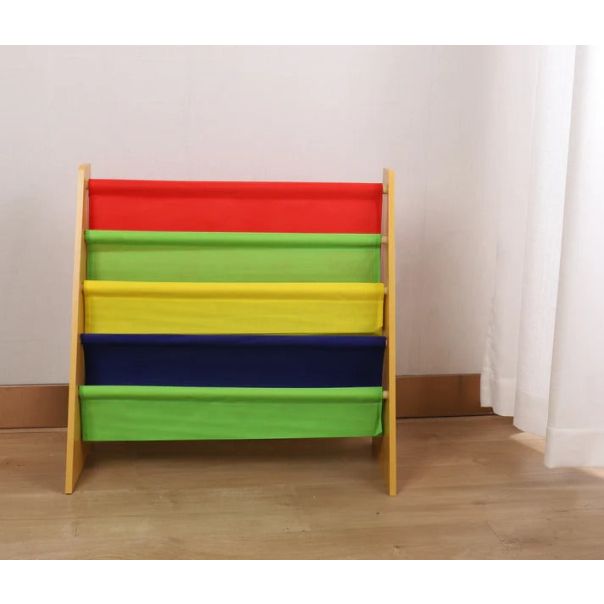 KINDER HOME Polica za dečije knjige i igračke šarena - JVTR-3029-C