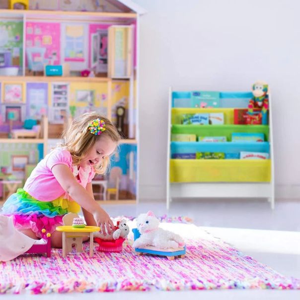 KINDER HOME Polica za knjige i igračke šarena - JVTR-3181