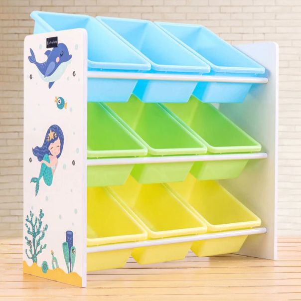 KINDER HOME Polica za igračke i knjige šarena - JVTR-3183
