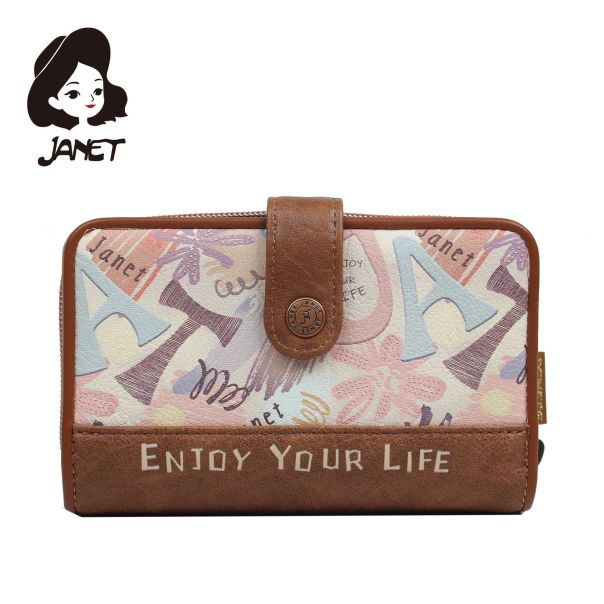 JANET FLOWERY CITY Novčanik damski JW-004C 15x4x9.5 - JW-004C NS34308