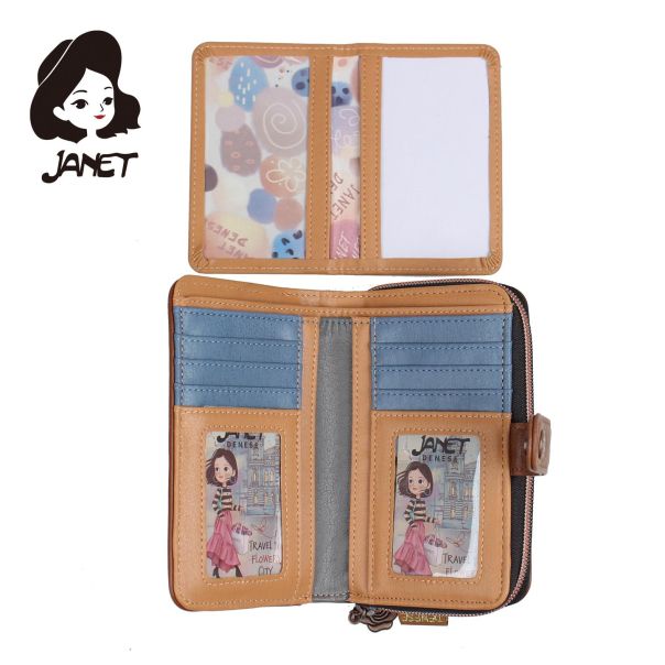 JANET FLOWERY CITY Novčanik damski JW-004C 15x4x9.5 - JW-004C NS34308