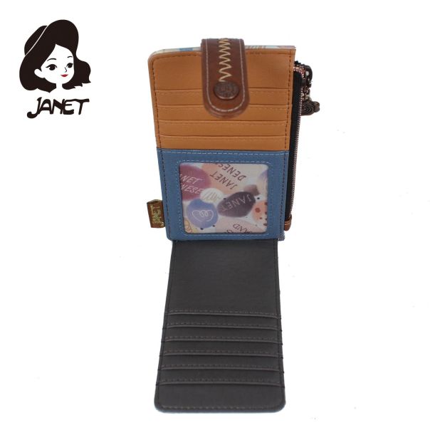 JANET FLOWERY CITY Novčanik damski JW-007B  9x2x16 - JW-007B NS34309