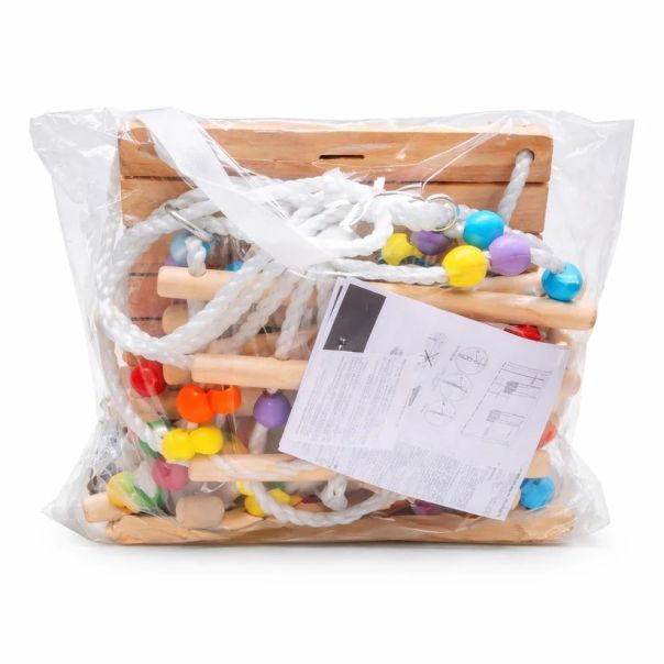 Dečija drvena ljuljaška KINDER HOME sa kaišem i bočnim stranama - EP2993311