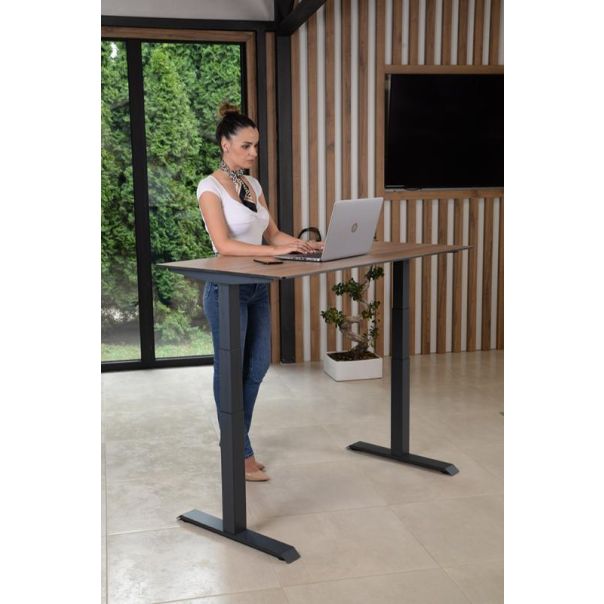 LINEA SQUARE elektro podesivi nogar- antracit - K120APPA
