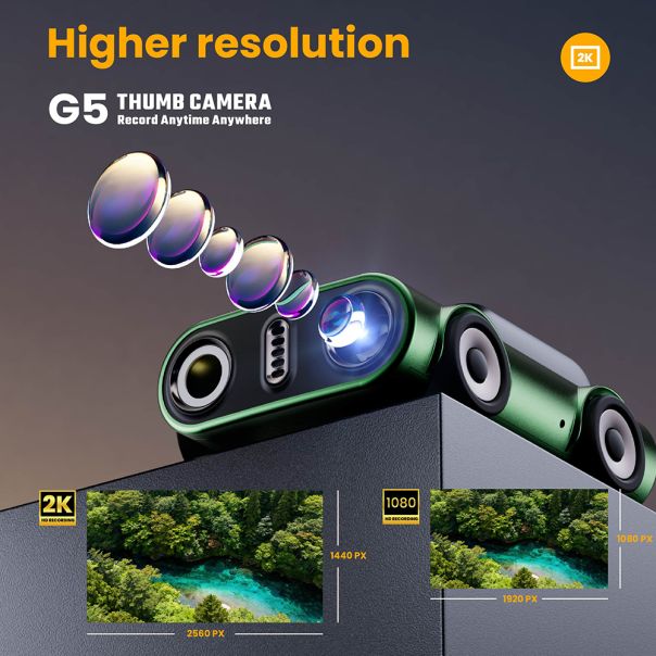 Mini kamera G5 THUMB, siva - EP3212373