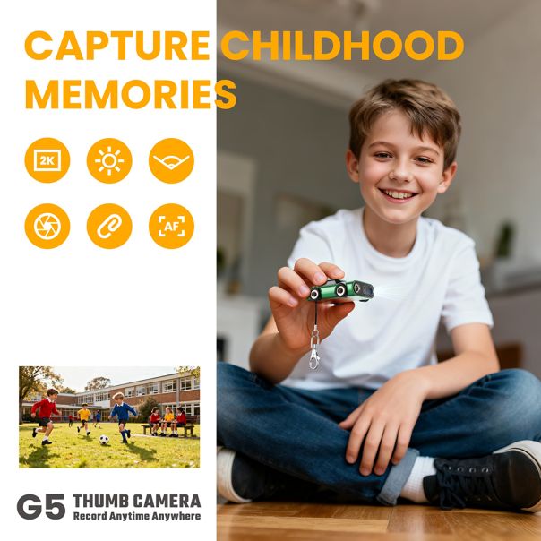 Mini kamera G5 THUMB, bela - EP3212367