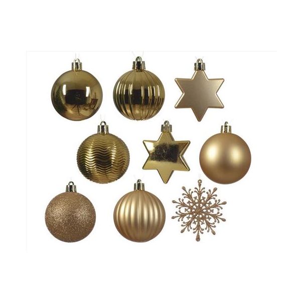 DECORIS Novogodišnje kugle, zlatna 40/1 - KA023921