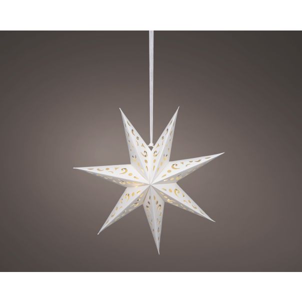 LUMINEO Dekorativna LED zvezda od kartona, 58cm - KA489421