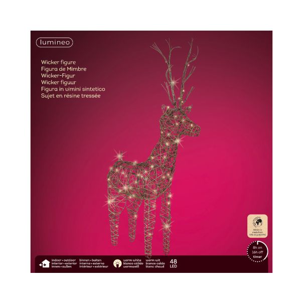 LUMINEO Dekorativna figura jelen 48 LED - KA491902