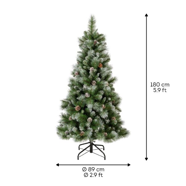 EVERLANDS Novogodišnja jelka sa šišarkama 180cm - KA689301