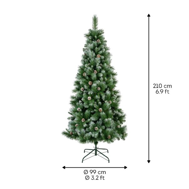 EVERLANDS Novogodišnja jelka sa šišarkama 210cm - KA689302