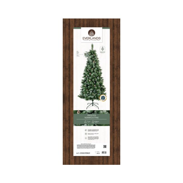 EVERLANDS Novogodišnja jelka sa šišarkama 210cm - KA689302