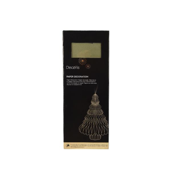 DECORIS Novogodišnji papirni ukras jelka - KA709269