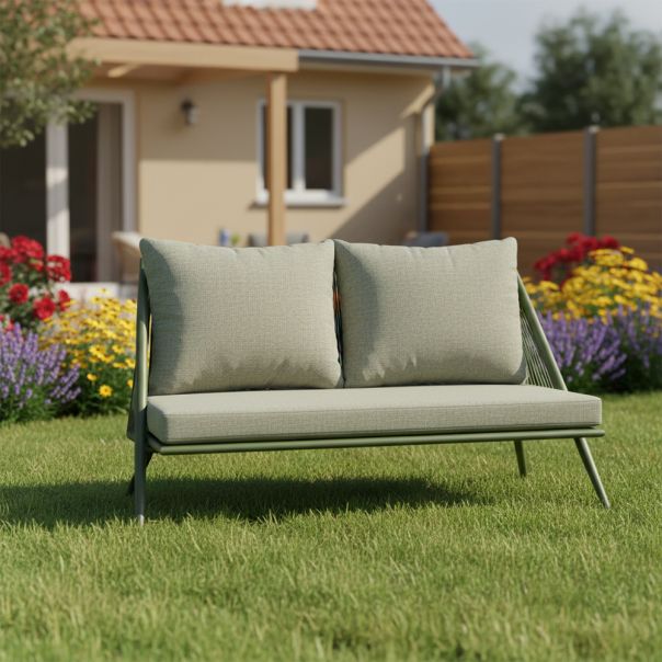 Baštenska garnitura Savina, aluminijumska, pastelno zelena - KA843464