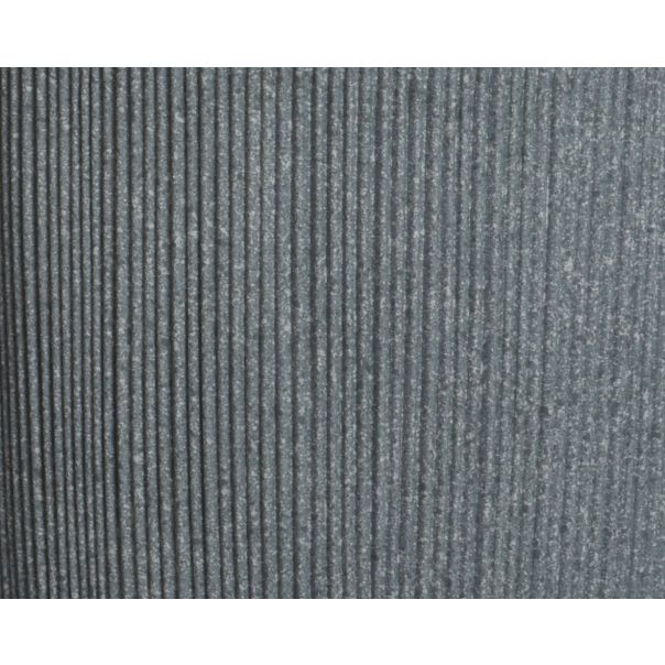 Saksija za terasu i baštu Lennox premium–  cilindrična, reljefna, set 3/1, siva, 44.5cm - KA850907