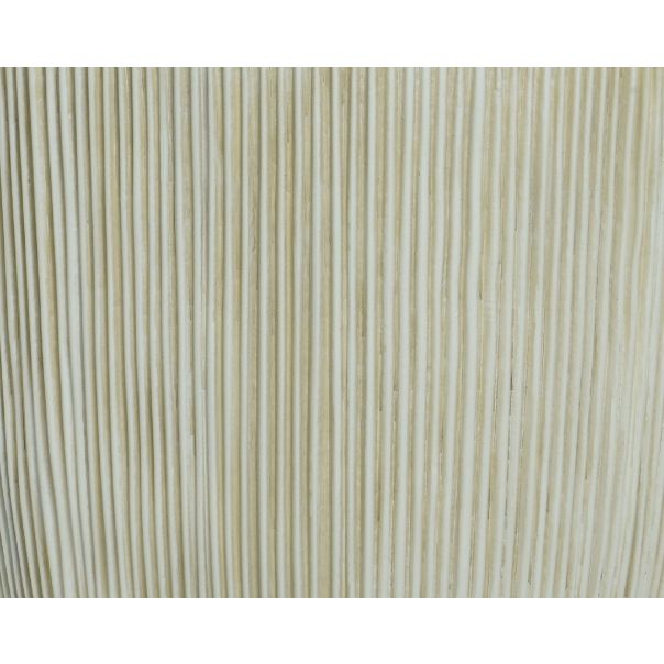 Saksija za terasu i baštu Lennox premium–  cilindrična, reljefna, set 3/1, prljavo bela, 44.5cm - KA850911