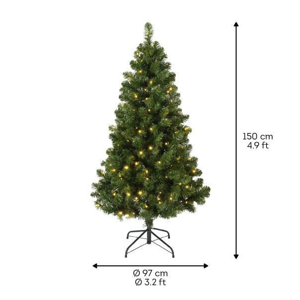 EVERLANDS Novogodišnja jelka 150cm Imperial pine LED - KA9678250