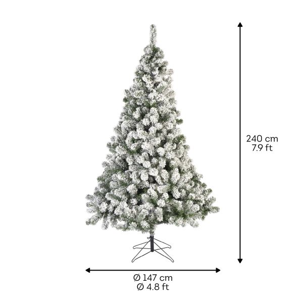 EVERLANDS Novogodišnja snežna jelka 240cm Imperial pine - KA9680953