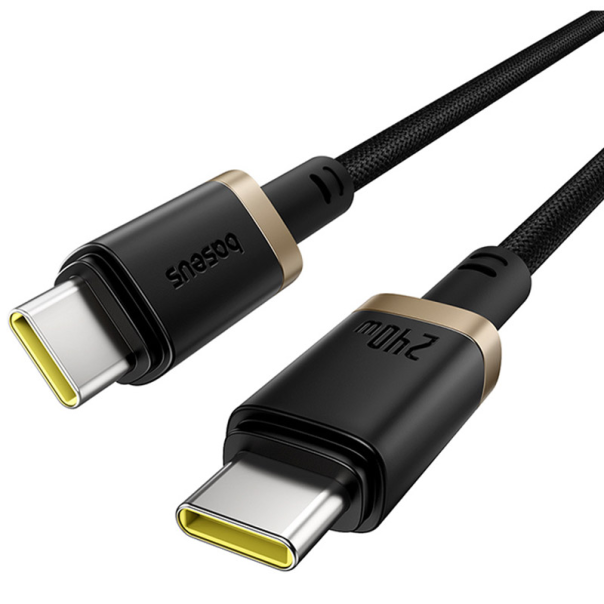 Kabel Baseus Dura Fast Charging Data Cable USB-C na USB-C 240W 1m Gold Black - P10377803U03-00