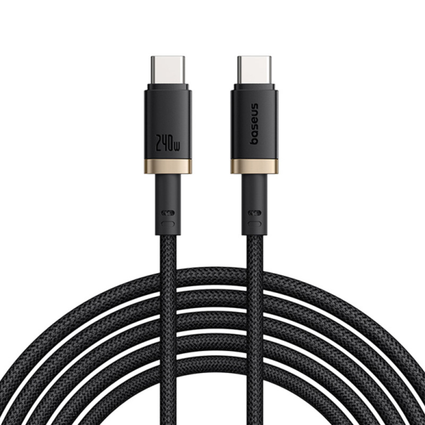 Kabel Baseus Dura Fast Charging Data Cable USB-C na USB-C 240W 1m Gold Black - P10377803U03-00