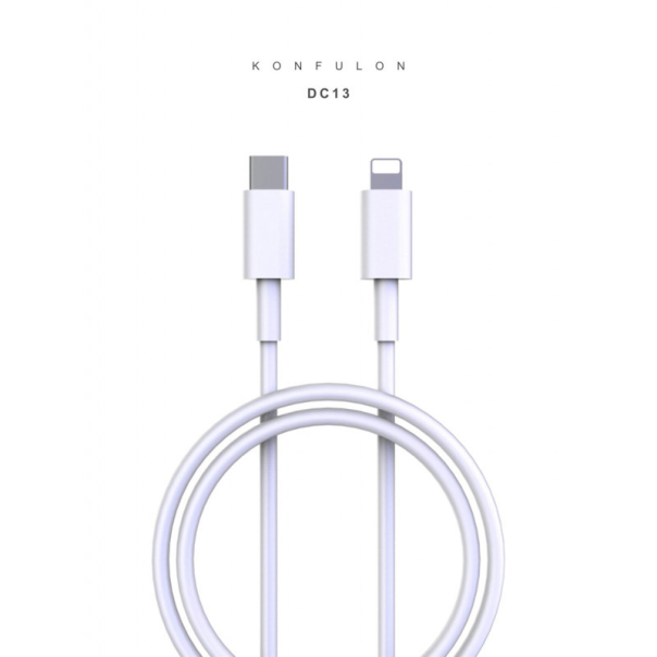 Kabel KONFULON Joko DC13 3A Type-C na iPhone Lightning beli 1m - 617537
