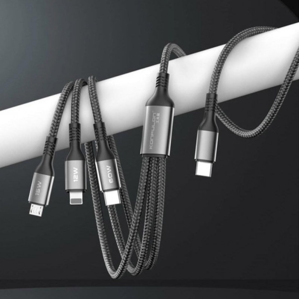 Kabel KONFULON Joko DC62 60w Type-C 3u1 crni 1,2m - 617553