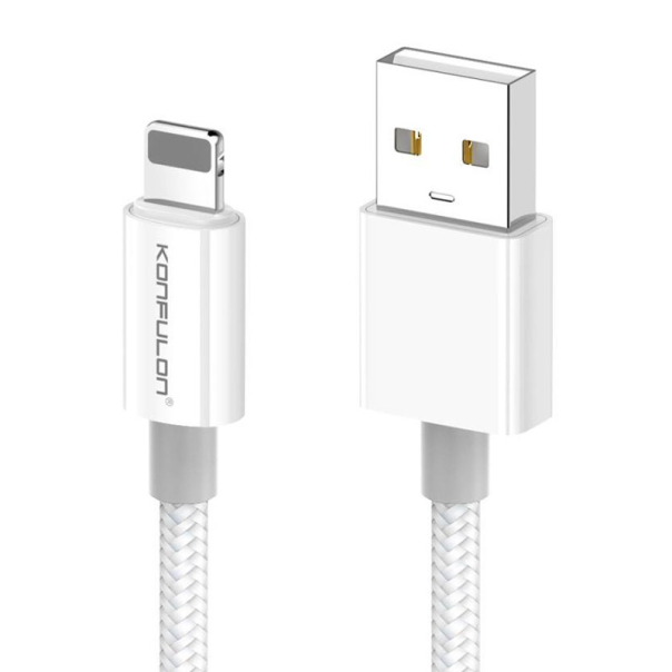 Kabel KONFULON Joko DC79 3A USB na iPhone Lightning beli 1m - 617552