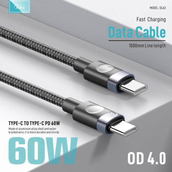 Kabel KONFULON Joko DL63 60W Type-C na Type-C 1m - 617419