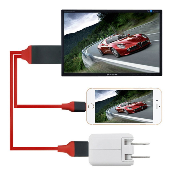 Kabel Lightning na HDMI adapter + USB 2m - 041517