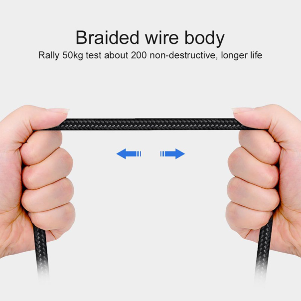 Kabel USB na Lightning Elbow crni 1m - 611043