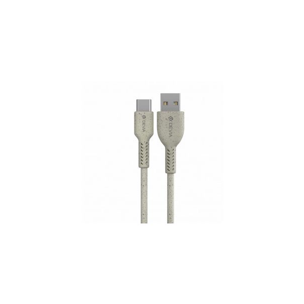DEVIA Kabl Environment - friendly plant straw PD Type-c, bela - 21991