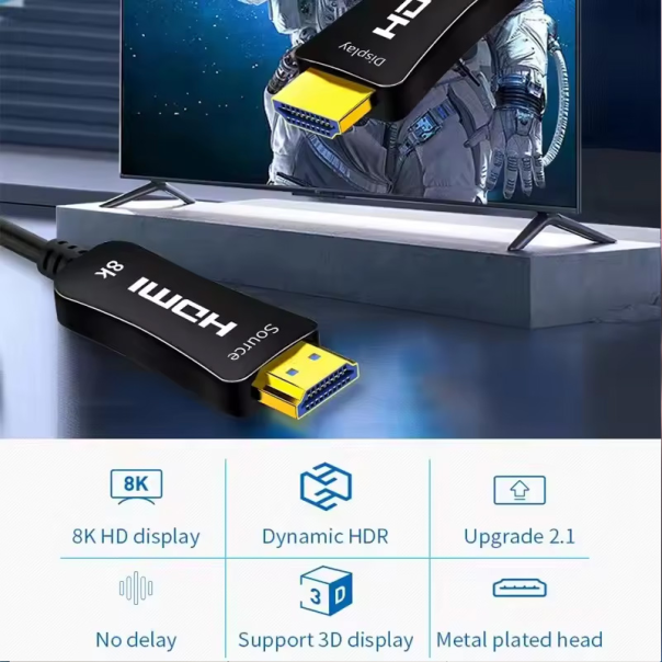 Kabl HDMI na HDMI JWD-HDMI-05 opticki 4K 60HZ 30m - 219696