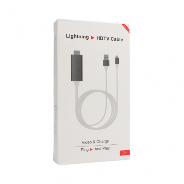 Kabl lightning na HDMI USB 2m sivi - 94231-1