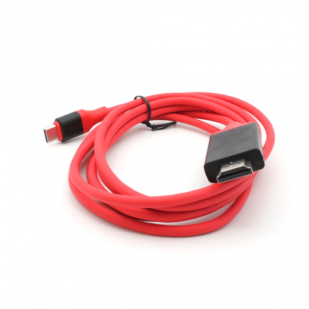 Kabl Type C M na HDMI M 2m JWD-V2 crveni - 75138-1