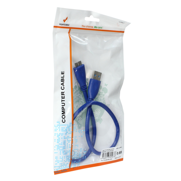 Kabl USB 3.0 A na micro B 0.5m - 68233