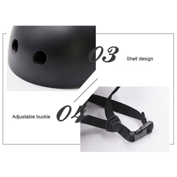 Kaciga za trotinet,rolere,skateboard RX H1 crna - 606008