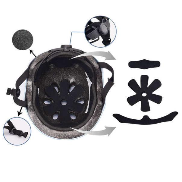 Kaciga za trotinet,rolere,skateboard (M 54-58 cm) crvena - 053806-1
