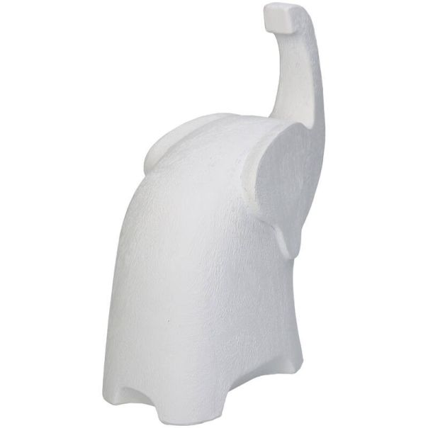 DEKOR DOM Figura SLON 20cm KAL-2029 - White - KSN - EP2880417